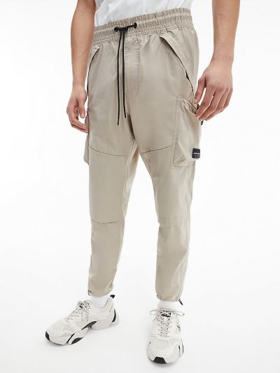 Calvin Klein Ruhák HU712940 | Calvin Klein Slim Cotton Stretch Férfi Cargo Nadrág Szürke